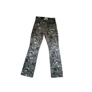 REFORMATION Peyton Style Zine High Rise Boot Cut Jeans size 29 ltd. Ed Newsprint